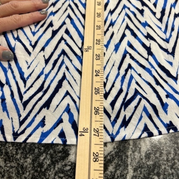 ELLA MOSS Summer Sleeveless Zig Zag Rayon Top - Picture 10 of 11